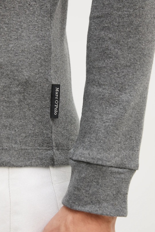 Хлопковый лонгслив Marc O'Polo M29220252100 серый
