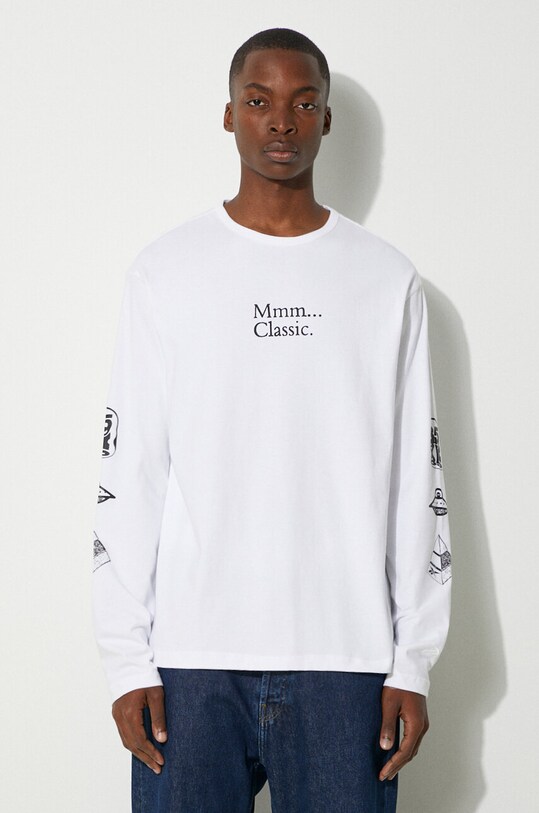 Pamučna majica dugih rukava Reebok Classic Skateboard Longsleeve Tee HT8175 bijela