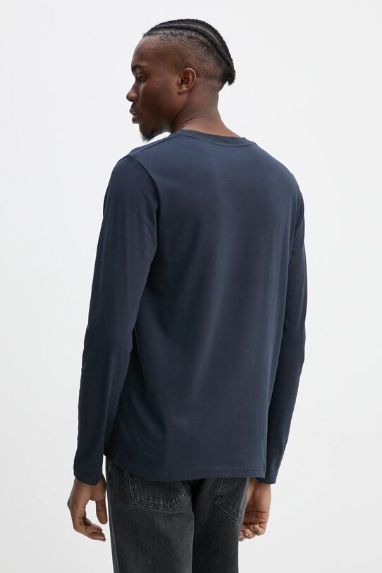 Îmbrăcăminte Marc O'Polo longsleeve din bumbac B21201252210 bleumarin