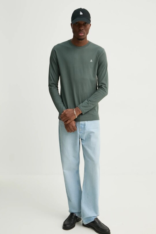 Marc O'Polo longsleeve din bumbac B21201252210 verde AA00