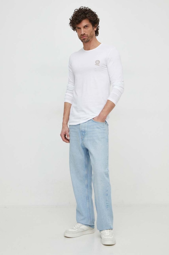 Odjeća Majica dugih rukava Versace 2-pack AU10197.1A10011 bijela