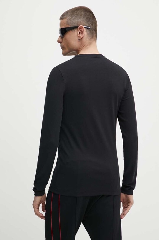 Îmbrăcăminte Diesel longsleeve D-RIBBER-LS-N A14951.0EJAI negru