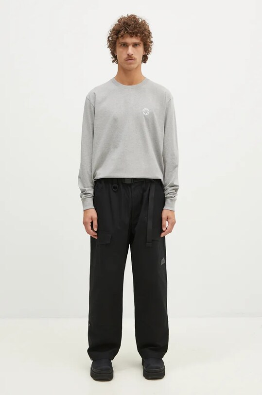 Bavlněné tričko s dlouhým rukávem 1017 ALYX 9SM Regular Fit Longsleeve Crewneck Tee AAMTS0483FA01 šedá