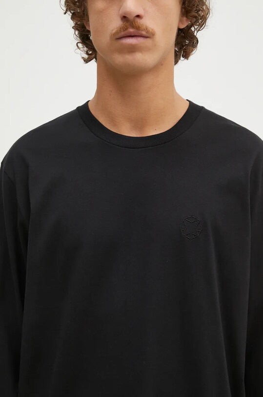 Pamučna majica dugih rukava 1017 ALYX 9SM Regular Fit Longsleeve Crewneck Tee crna AAMTS0483FA01