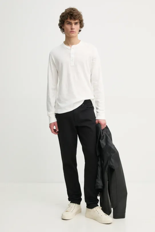 Rag & Bone longsleeve bawełniany M000T656G biały AA00