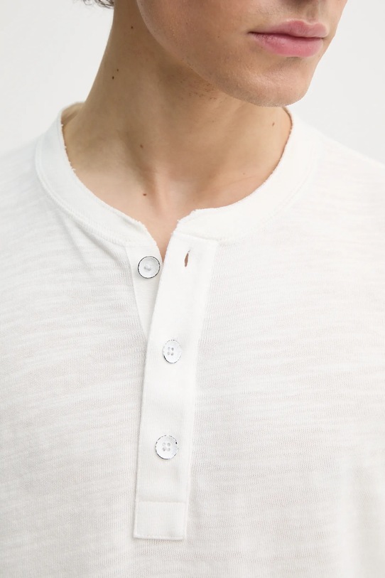 Bombažna majica z dolgimi rokavi Rag & Bone M000T656G bela