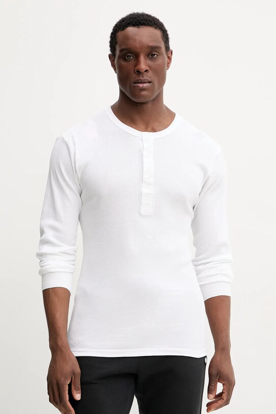 Resteröds longsleeve bawełniany lounge ORIGINAL bedstefartroje GOTS bawełna biały 17022.4
