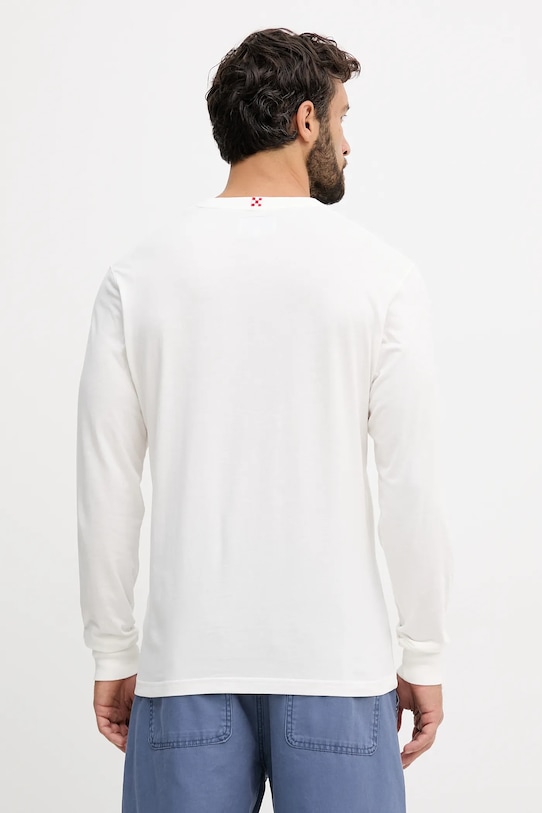 Odzież MC2 Saint Barth longsleeve bawełniany LUT0006 beżowy