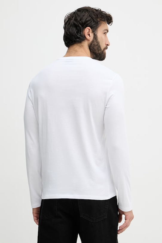 Odzież Armani Exchange longsleeve męski bawełniany XM002684.AF10356.NOS biały