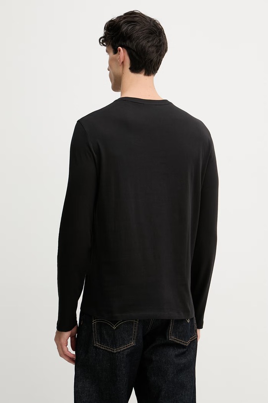 Odzież Armani Exchange longsleeve męski bawełniany XM002684.AF10356.NOS czarny