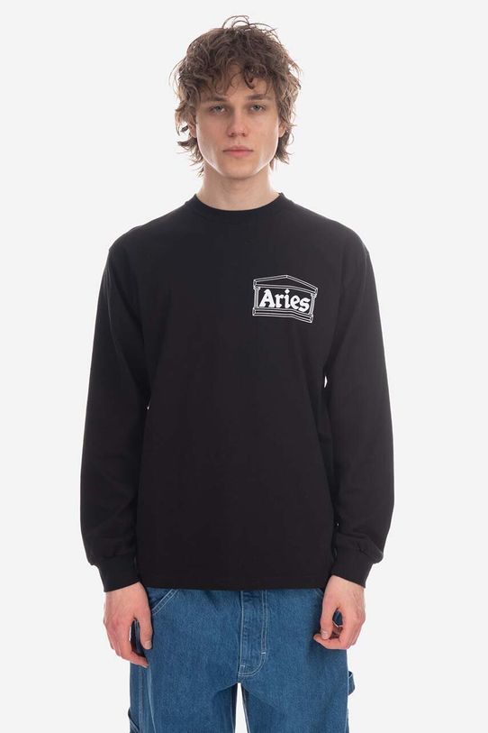 Aries top a maniche lunghe in cotone Temple LS Tee