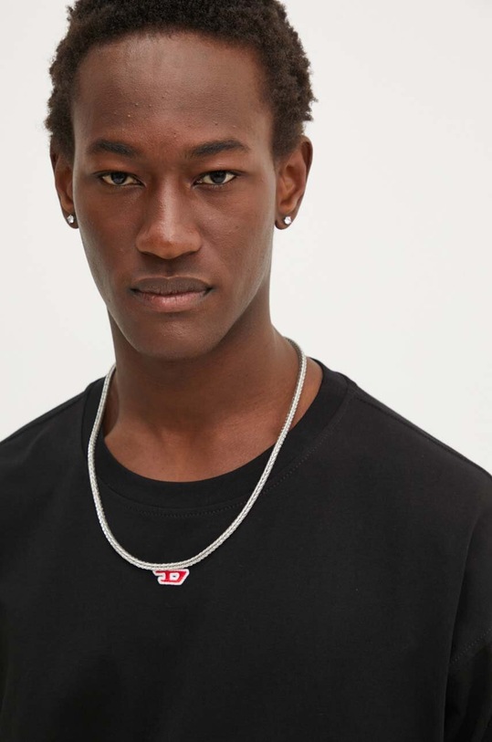 Хлопковый лонгслив Diesel T-BOXT-LS-D A14902.0GRAI