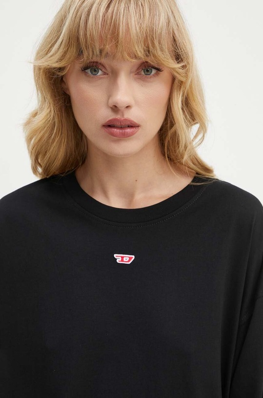 Хлопковый лонгслив Diesel T-BOXT-LS-D A14902.0GRAI