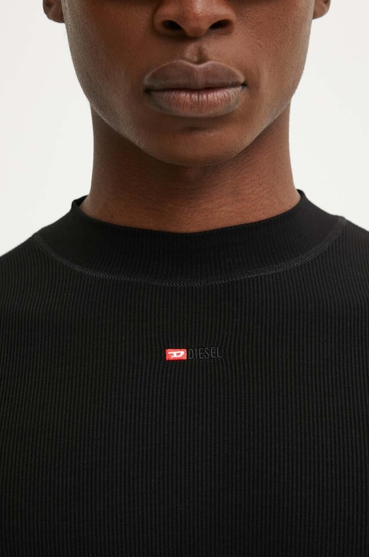 Diesel longsleeve T-MOKKY-LS-MICRODIV A14964.0BLAN negru