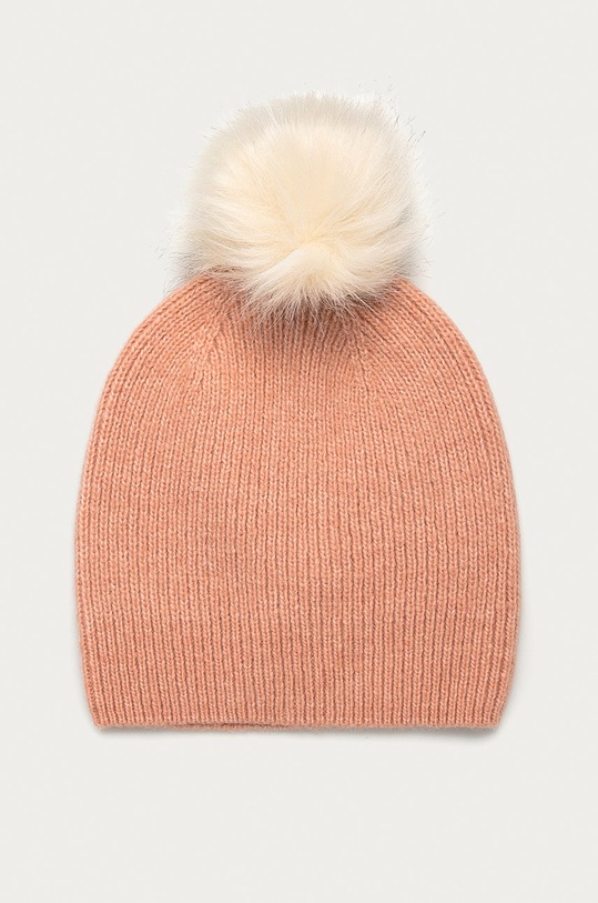 Pieces - Čepice s příměsí vlny růžová 17106010