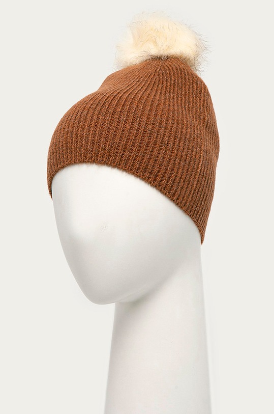 Pieces - Čiapka 17106010 hnedá AA00