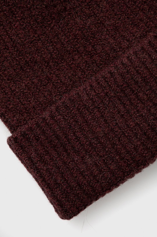 Akcesoria Pieces Czapka 17114836 bordowy