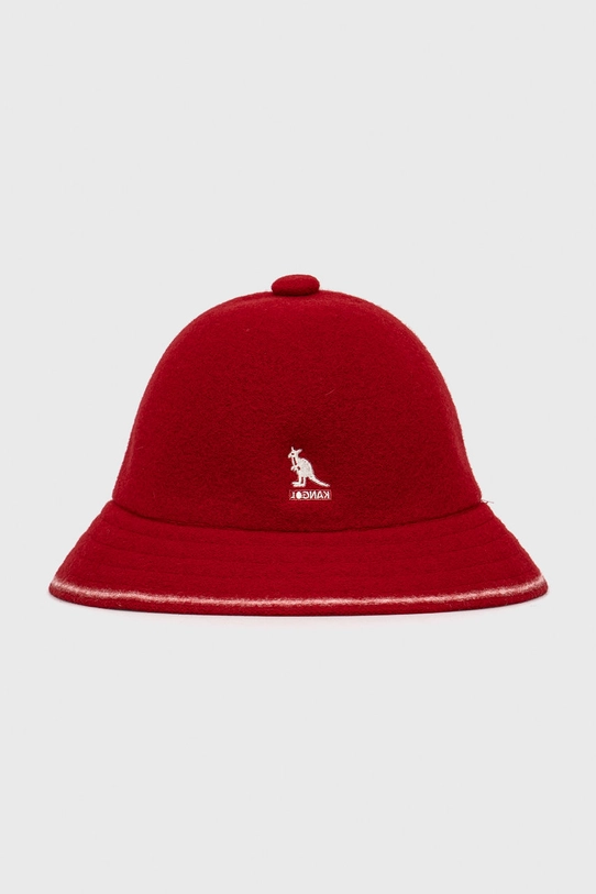 Kangol Kapelusz wełniany wełna czerwony K3181ST.RO644