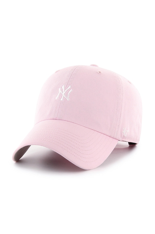 47 brand czapka New York Yankees aplikacja różowy B.BSRNR17GWS.PT