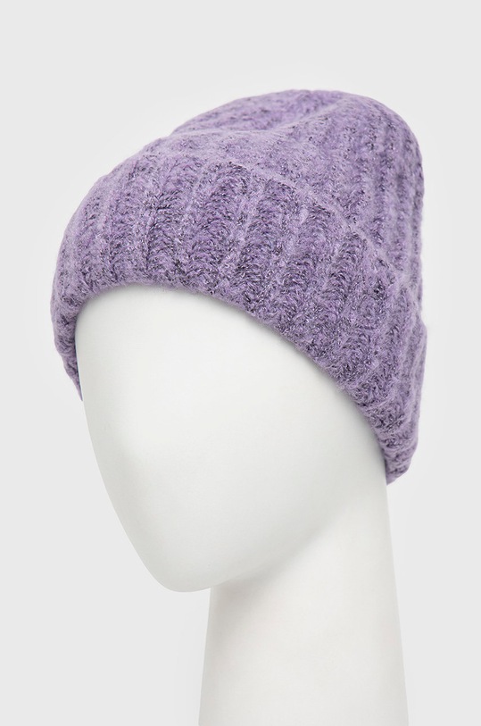 Pieces czapka 17105991.PurpleRose fioletowy AA00