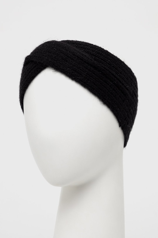 Čelenka s příměsí vlny Pieces 17126884.Black černá AA00