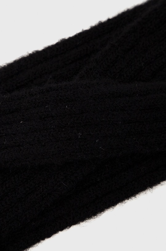 Doplňky Čelenka s příměsí vlny Pieces 17126884.Black černá