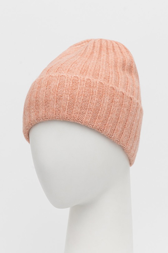 Čepice z vlněné směsi Pieces 17126885.RoseCloud růžová AA00