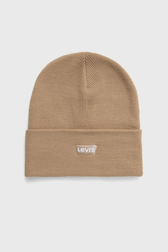 Шапка Levi's аплікація бежевий D5459.0009