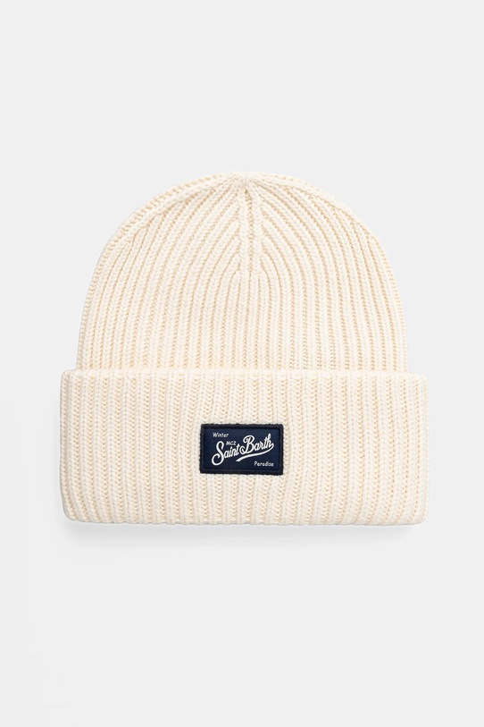 Čiapka s prímesou vlny MC2 Saint Barth s prímesou vlny béžová BRR0003