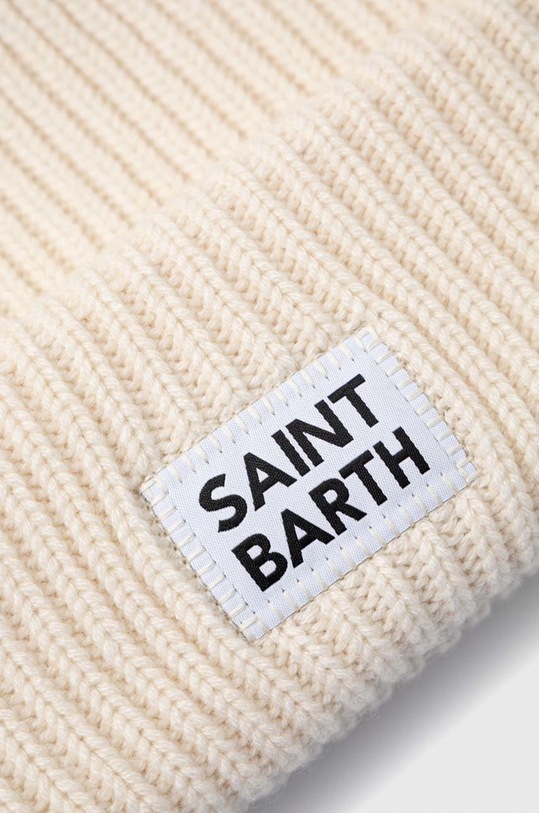Akcesoria MC2 Saint Barth czapka z domieszką wełny BRR0003 beżowy