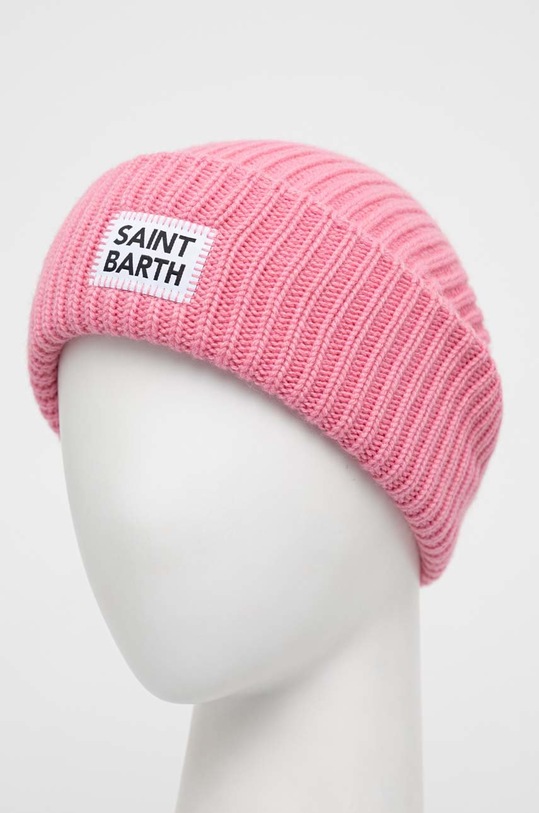 Čiapka s prímesou vlny MC2 Saint Barth BRR0003 ružová AA00