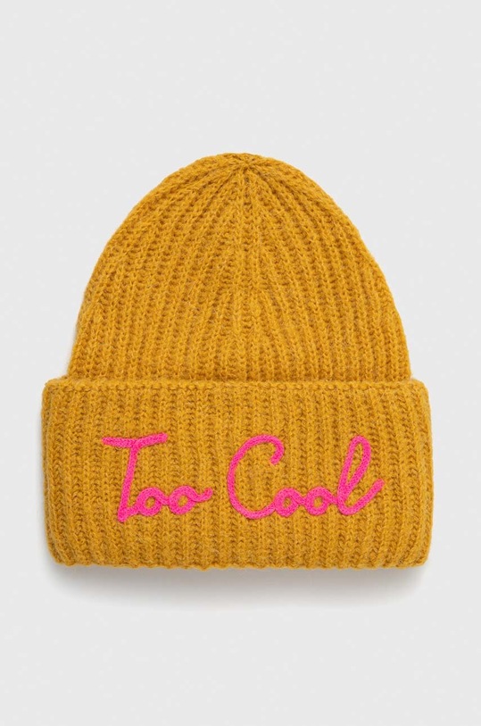 MC2 Saint Barth czapka z domieszką wełny z domieszką wełny żółty WENG023