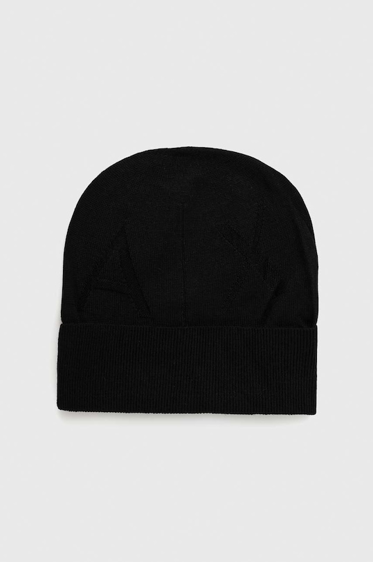 Шерстяная шапка Armani Exchange тонкий чёрный 944650.2F350.NOS