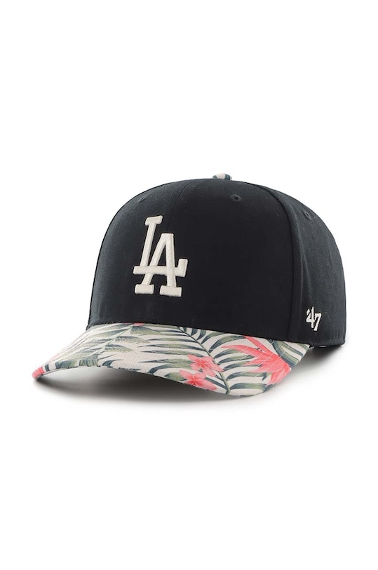 Кепка 47 brand MLB Los Angeles Dodgers аплікація чорний B.CFLDP12GWP.BK