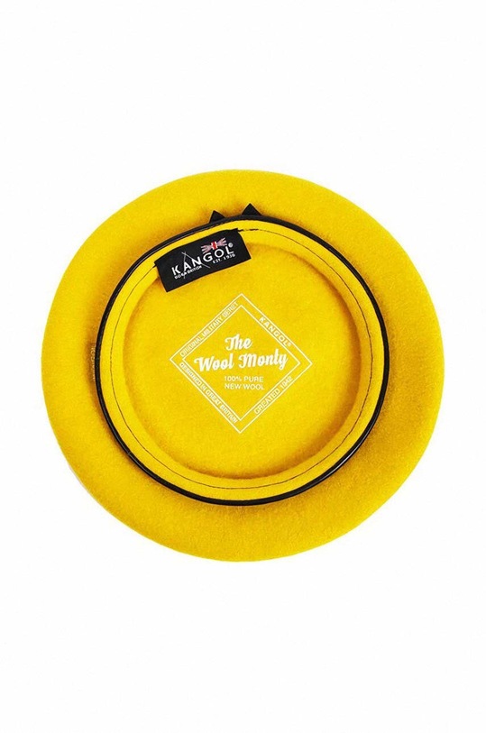 Kangol wool beret Monty yellow 0248HT
