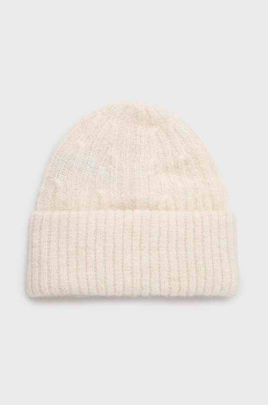 American Vintage caciula din amestec de lana Bonnet uni bej EAST22A