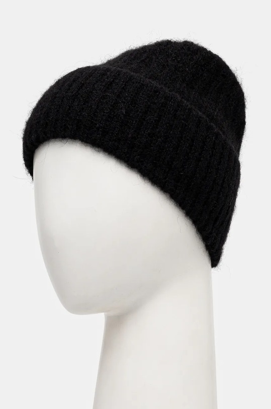 Čepice z vlněné směsi American Vintage Bonnet EAST22A černá AA00