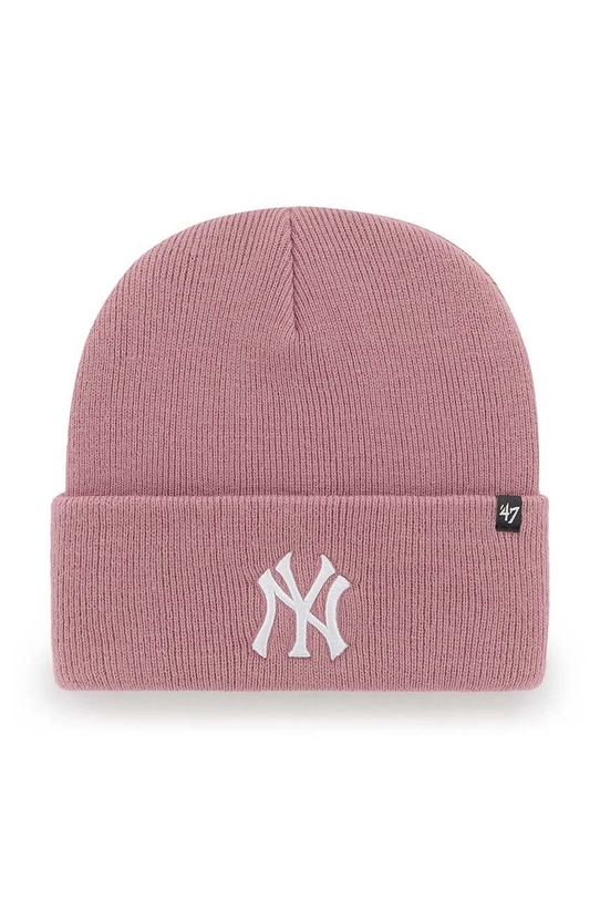 47 brand czapka MLB New York Yankees aplikacja różowy B.HYMKR17ACE.QCA