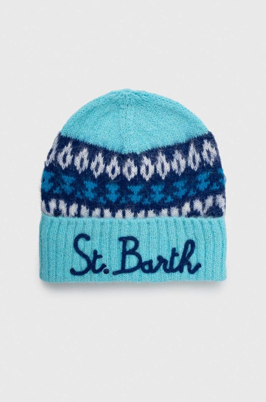 MC2 Saint Barth czapka z domieszką wełny z domieszką wełny turkusowy WENG022