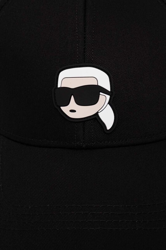 Аксессуары Хлопковая кепка Karl Lagerfeld 240W3430 чёрный
