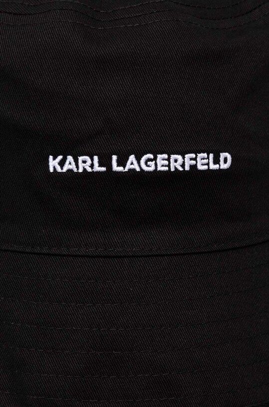 Двухсторонняя хлопковая шляпа Karl Lagerfeld 245W3405 чёрный