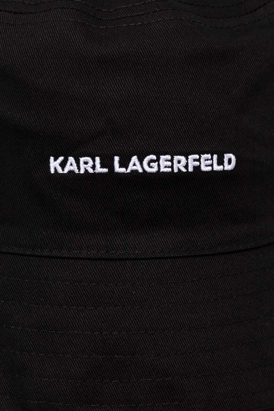 Karl Lagerfeld kapelusz dwustronny bawełniany 245W3405 czarny