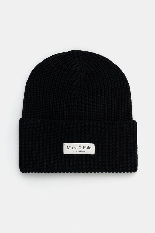Хлопковая шапка Marc O'Polo хлопок чёрный M09605901141