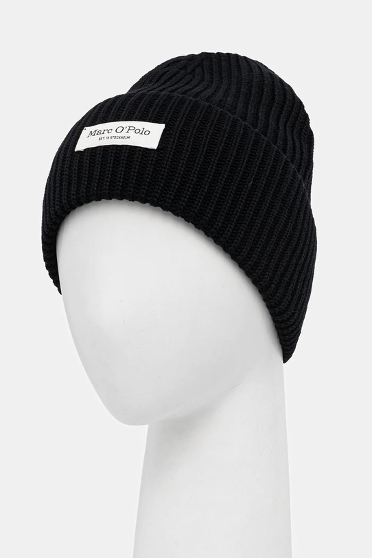 Bavlněná čepice Marc O'Polo M09605901141 černá AW25