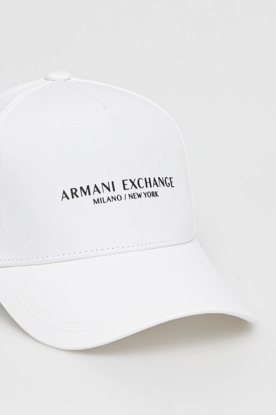 Armani Exchange șapcă de baseball din bumbac 944207.3R130.NOS alb AA00