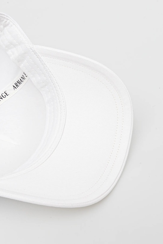 Armani Exchange berretto da baseball in cotone bianco 944207.3R130.NOS