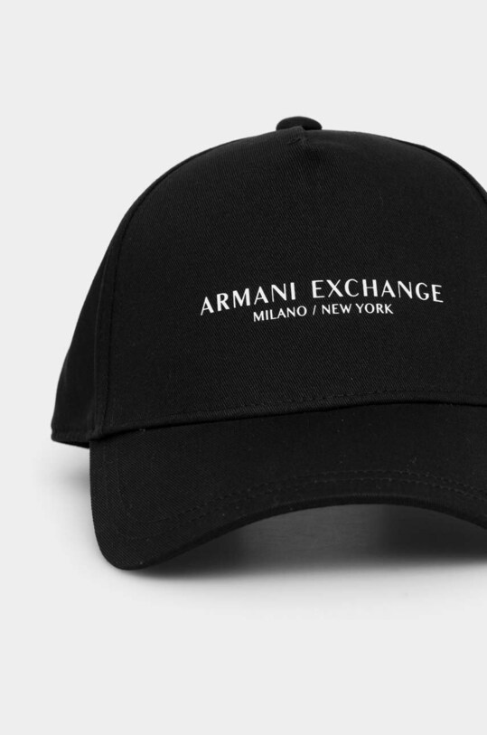 Bavlněná baseballová čepice Armani Exchange 944207.3R130.NOS černá AA00