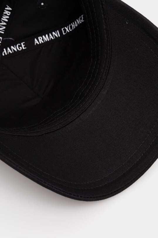 Bavlněná baseballová čepice Armani Exchange černá 944207.3R130.NOS