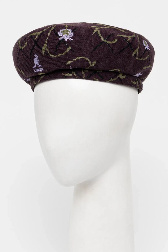 Берет с примесью шерсти Kangol TAPESTRY JAX с добавлением шерсти бордо K3712.DF554