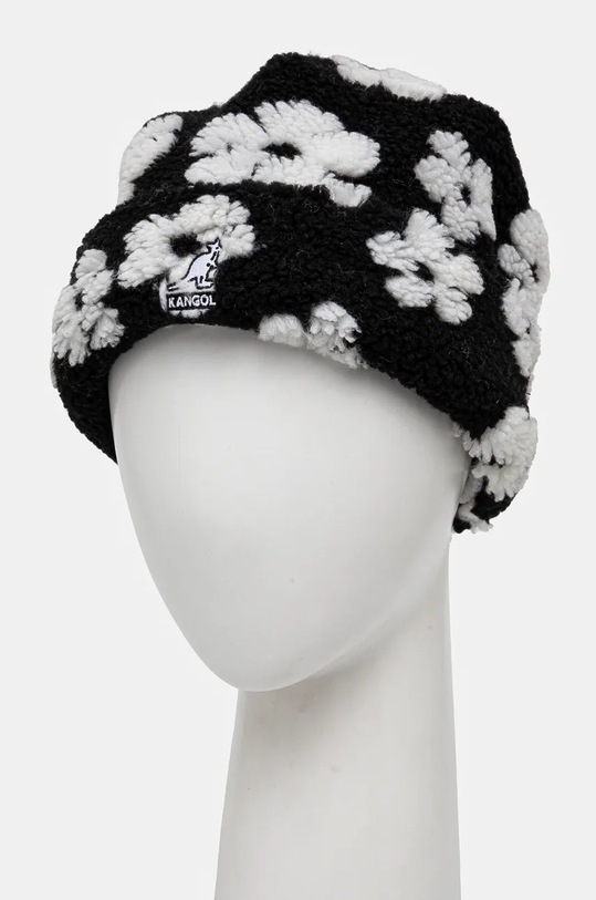 Шапка Kangol FLORAL FLEECE дебел черен K5421.BW016